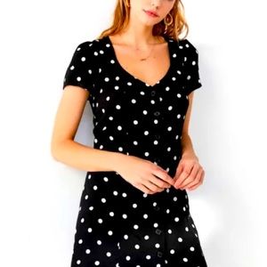 NWT UO Lola Button-Down Mini Dress Easy + breezy in this button-down mini dress.